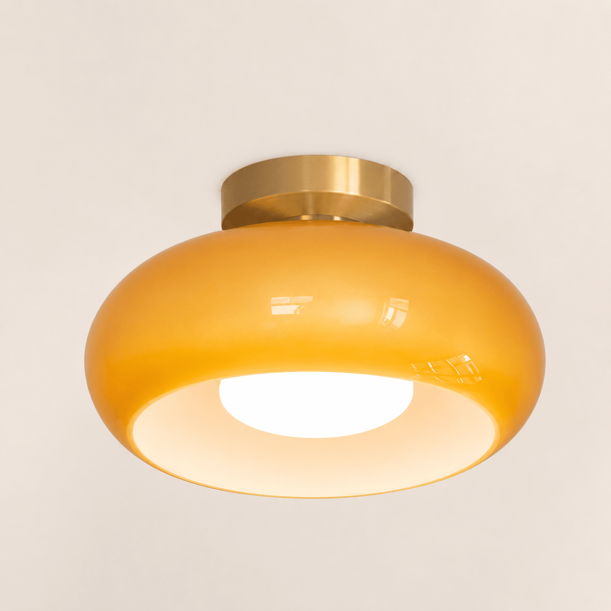 Aurelia | Amber Glass Pendant - Luma House