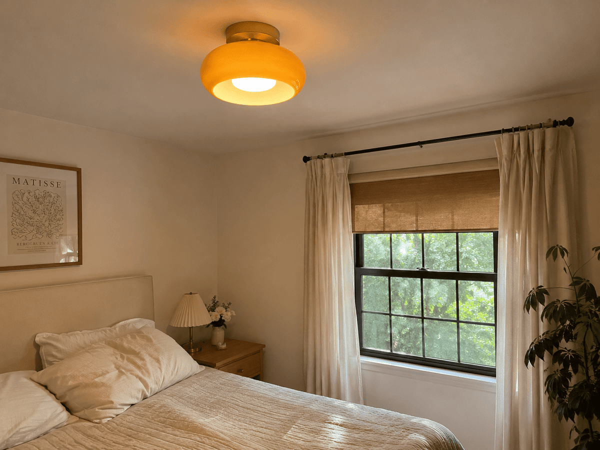 Aurelia | Amber Glass Pendant - Luma House