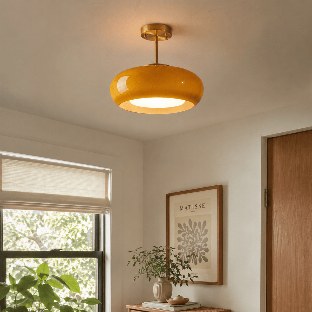 Aurelia | Amber Glass Pendant - Luma House