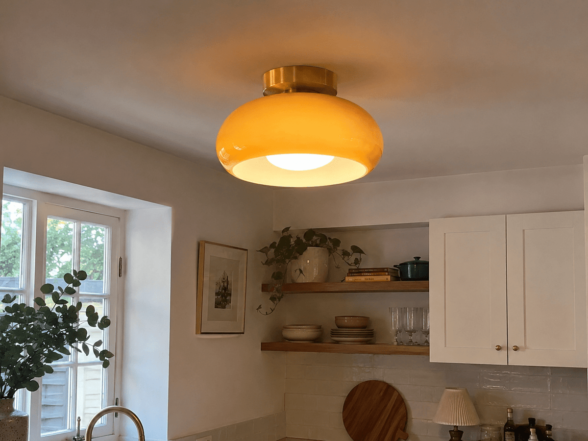 Aurelia | Amber Glass Pendant - Luma House
