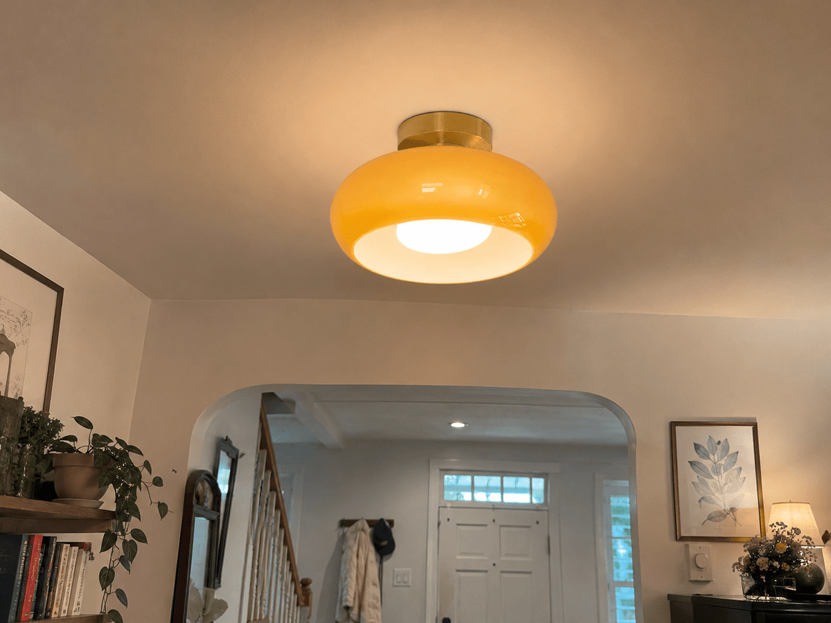 Aurelia | Amber Glass Pendant - Luma House