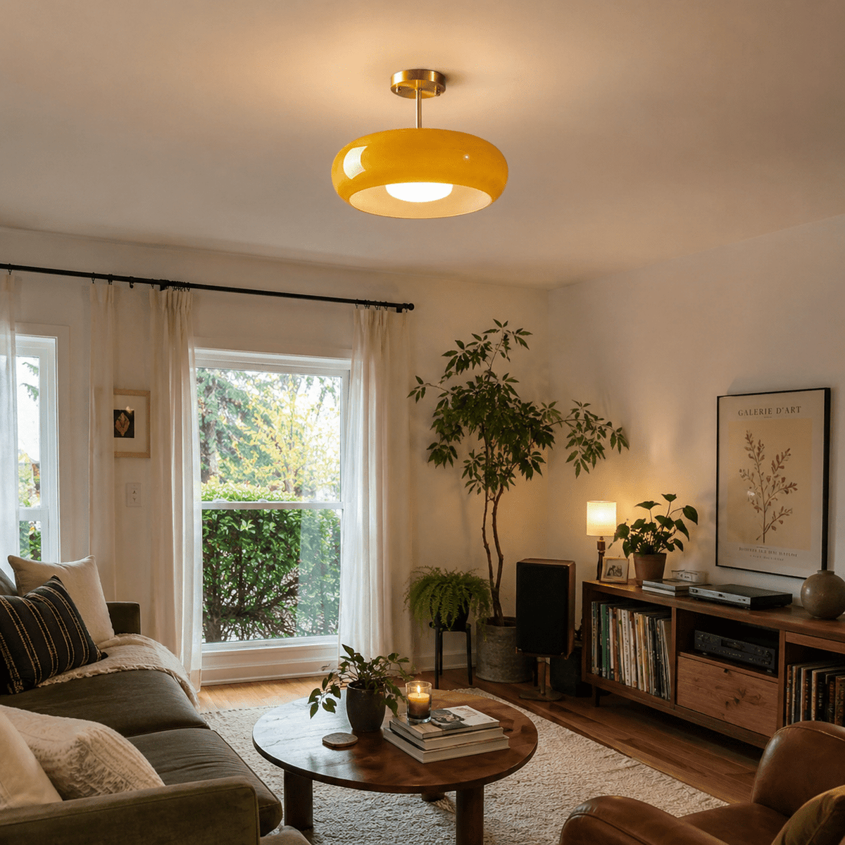 Aurelia | Amber Glass Pendant - Luma House