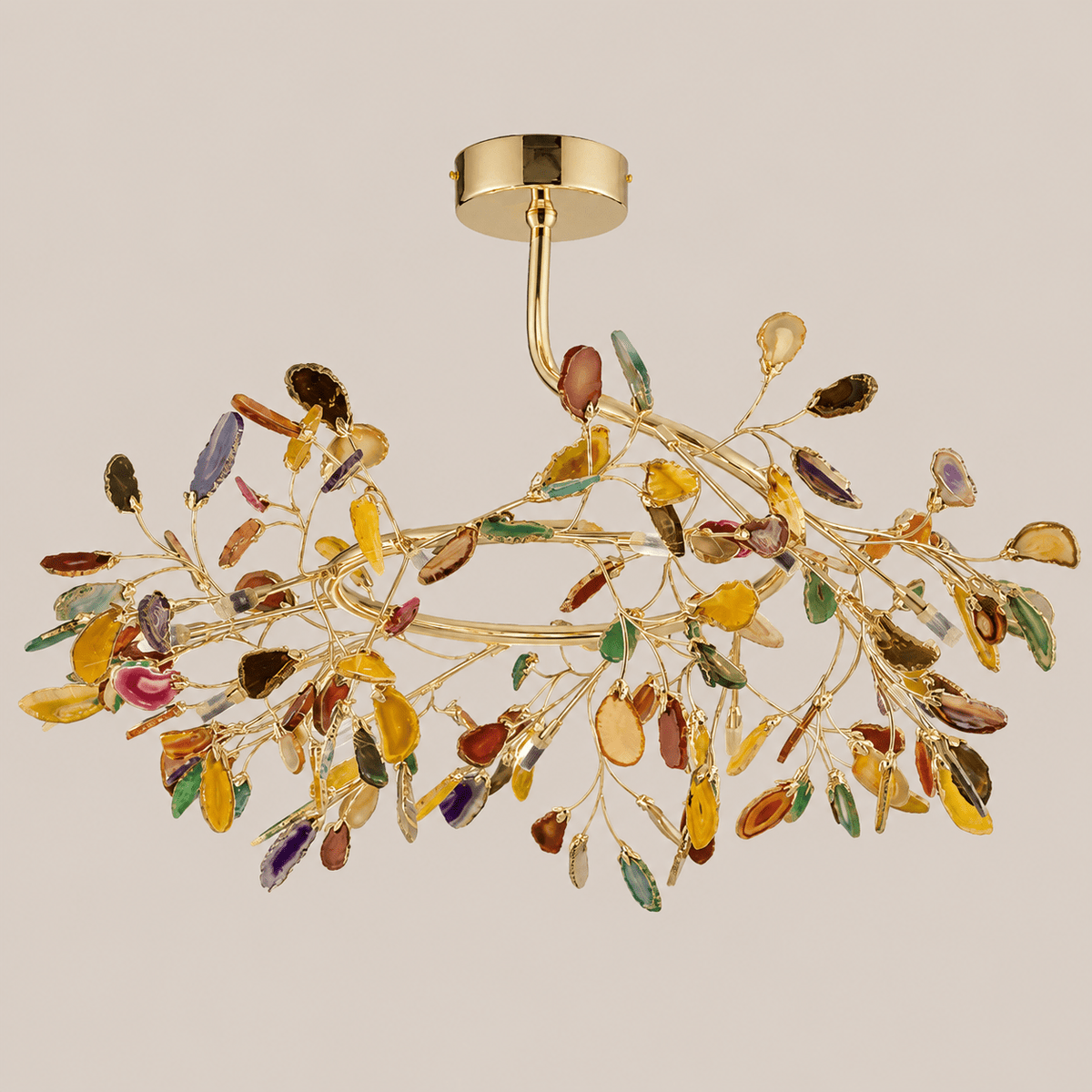 Azura | Nordic Natural Agate Chandelier - Luma House