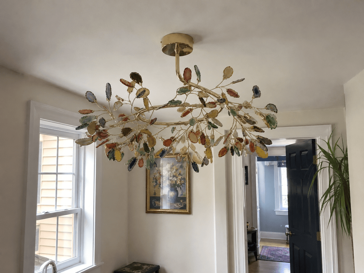 Azura | Nordic Natural Agate Chandelier - Luma House