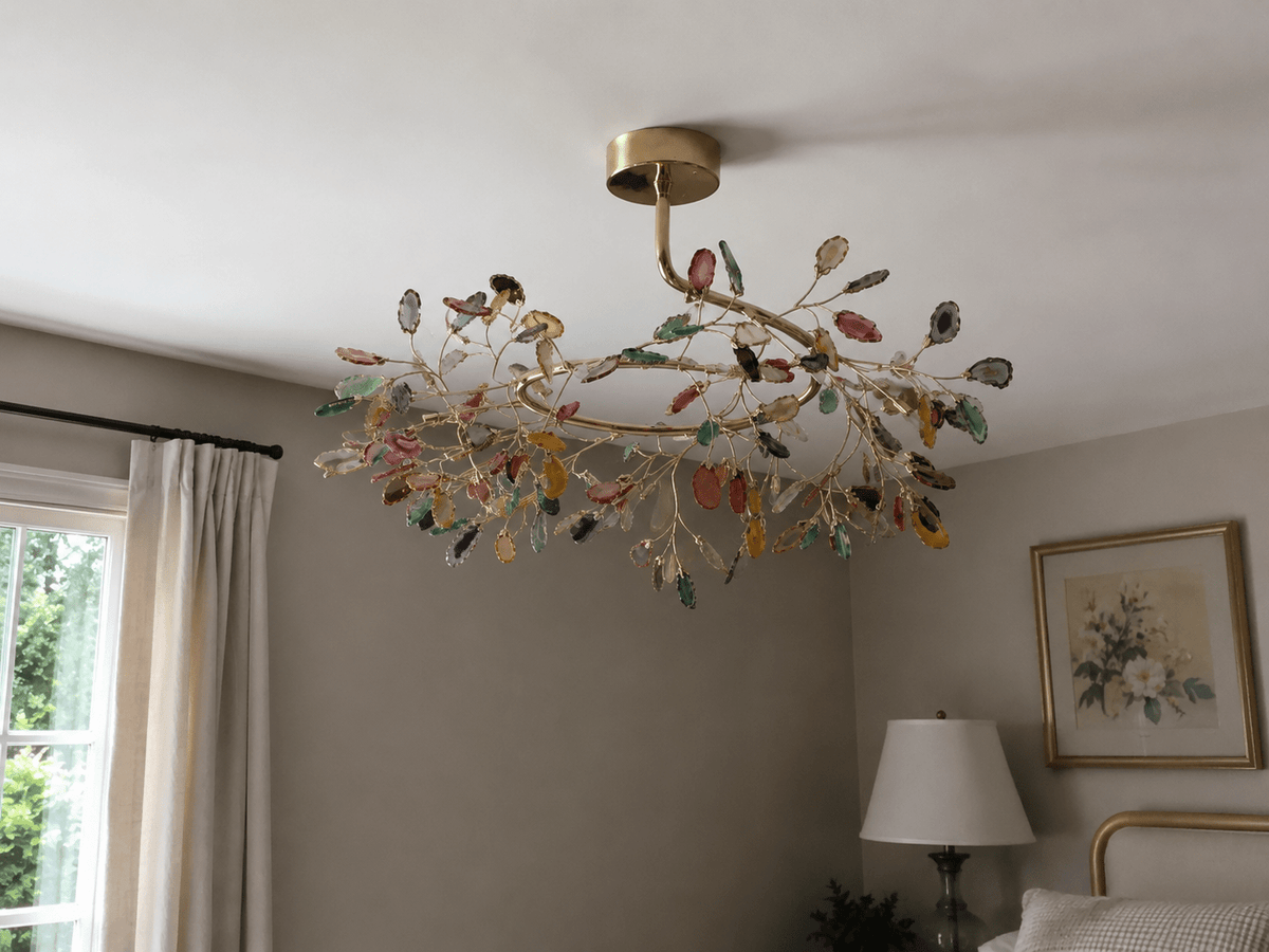 Azura | Nordic Natural Agate Chandelier - Luma House