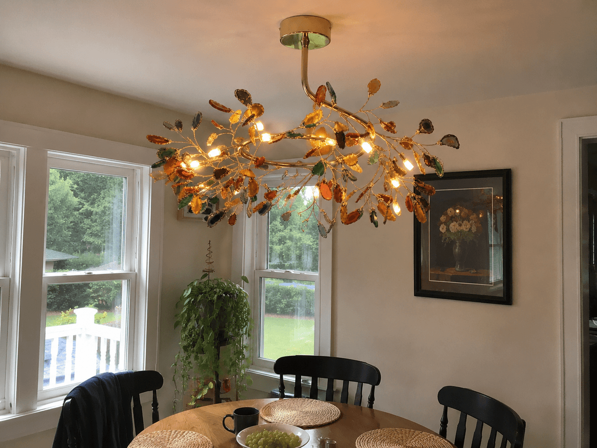 Azura | Nordic Natural Agate Chandelier - Luma House