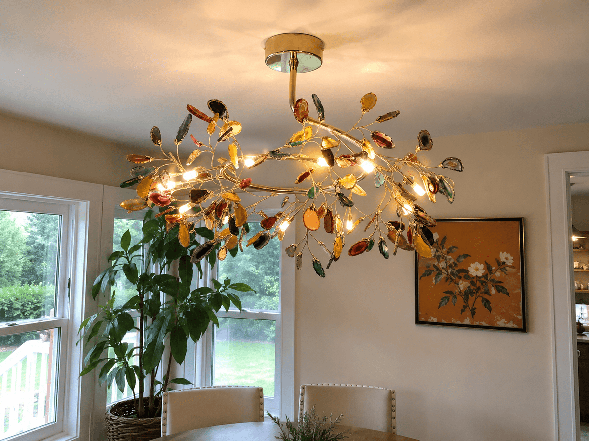 Azura | Nordic Natural Agate Chandelier - Luma House