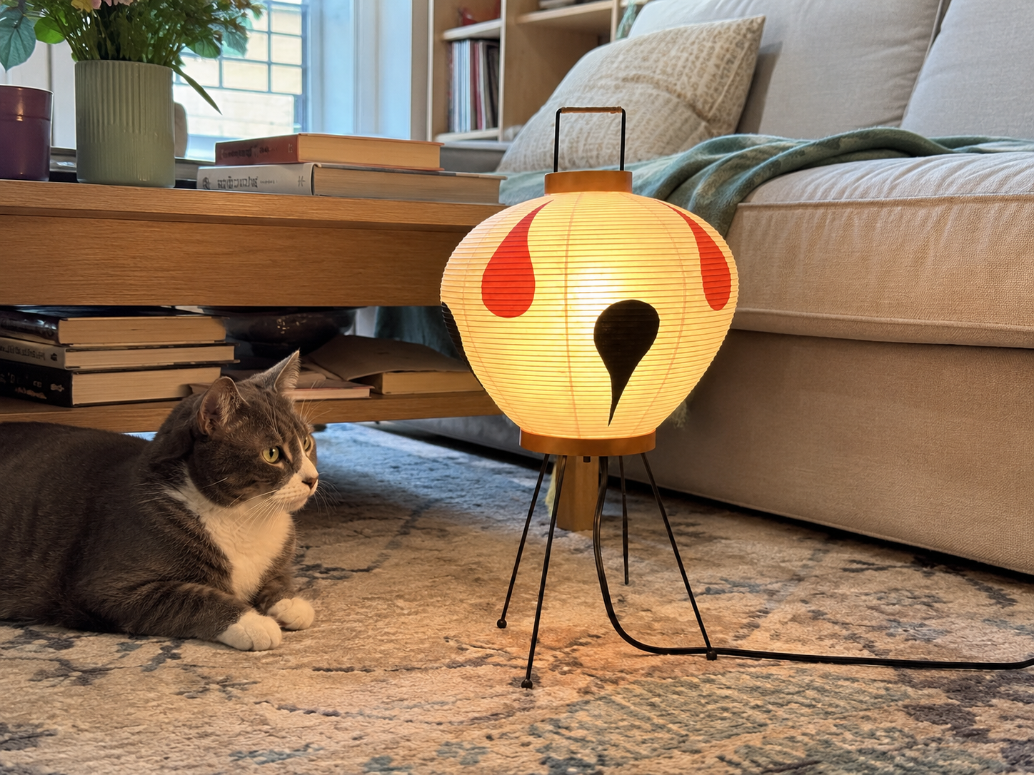 Riku | Japanese Rice Paper Lantern Floor Lamp