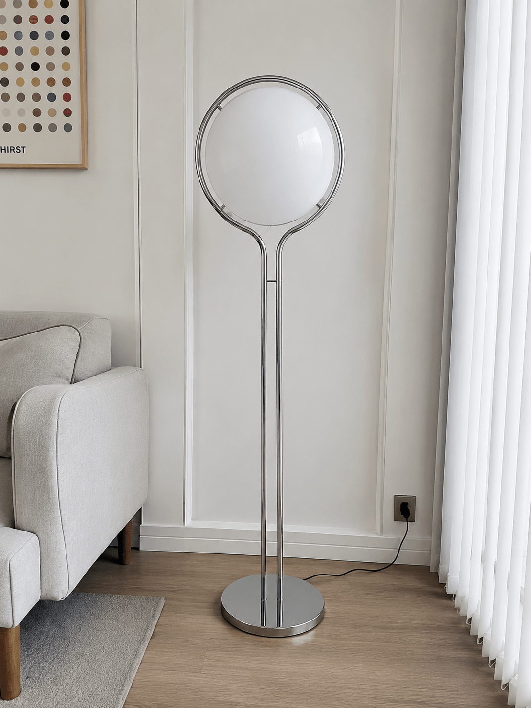 Callan | Bauhaus Acrylic Globe Floor Lamp - Luma House