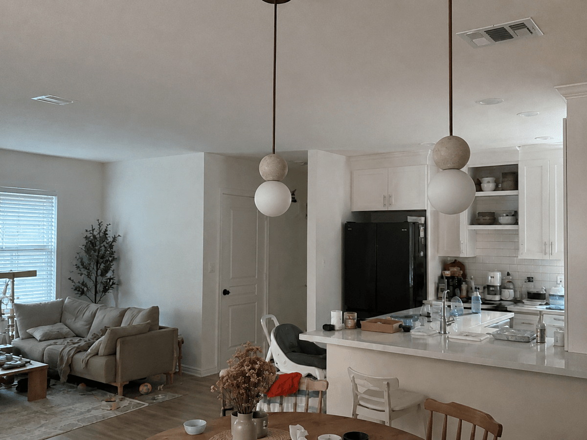 Callum | Travertine Globe Pendant - Luma House