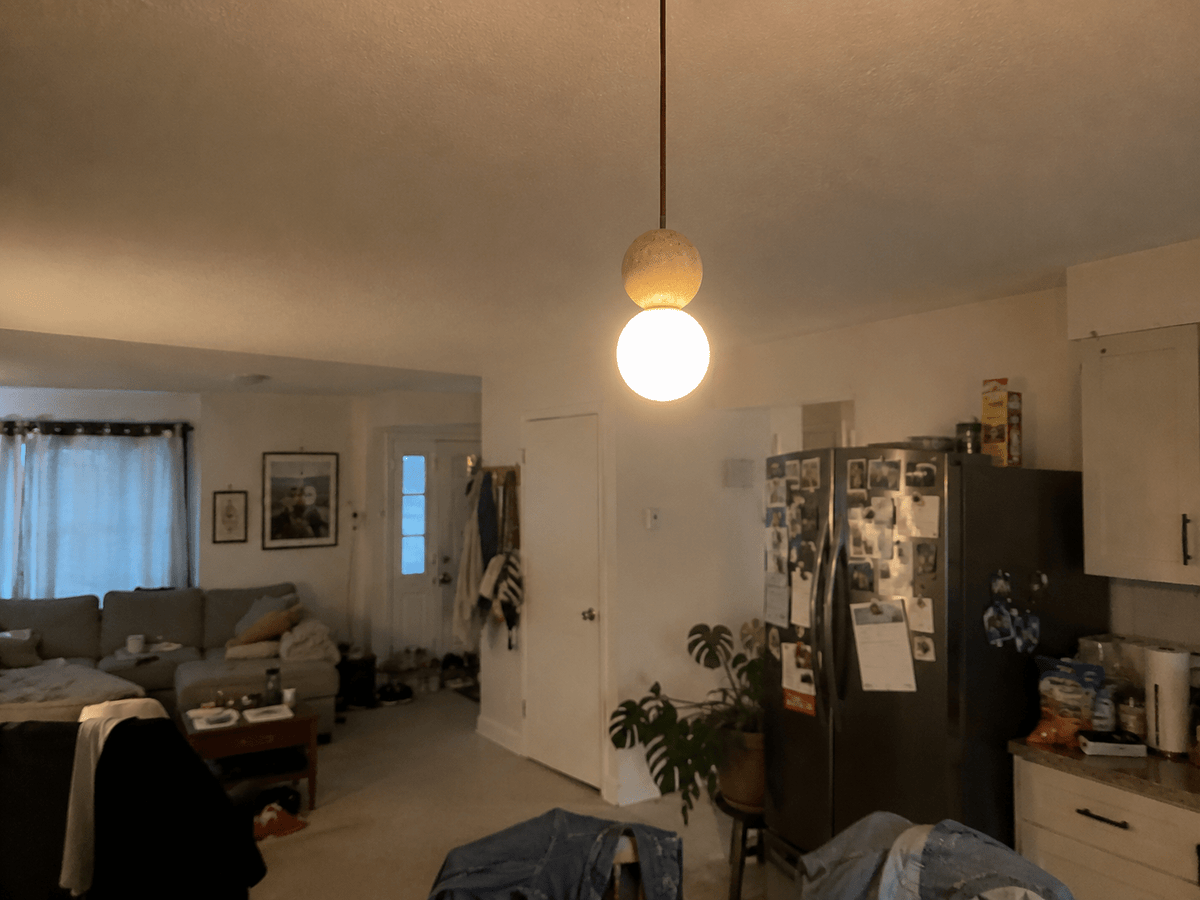 Callum | Travertine Globe Pendant - Luma House