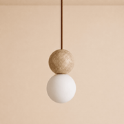 Callum | Travertine Globe Pendant - Luma House