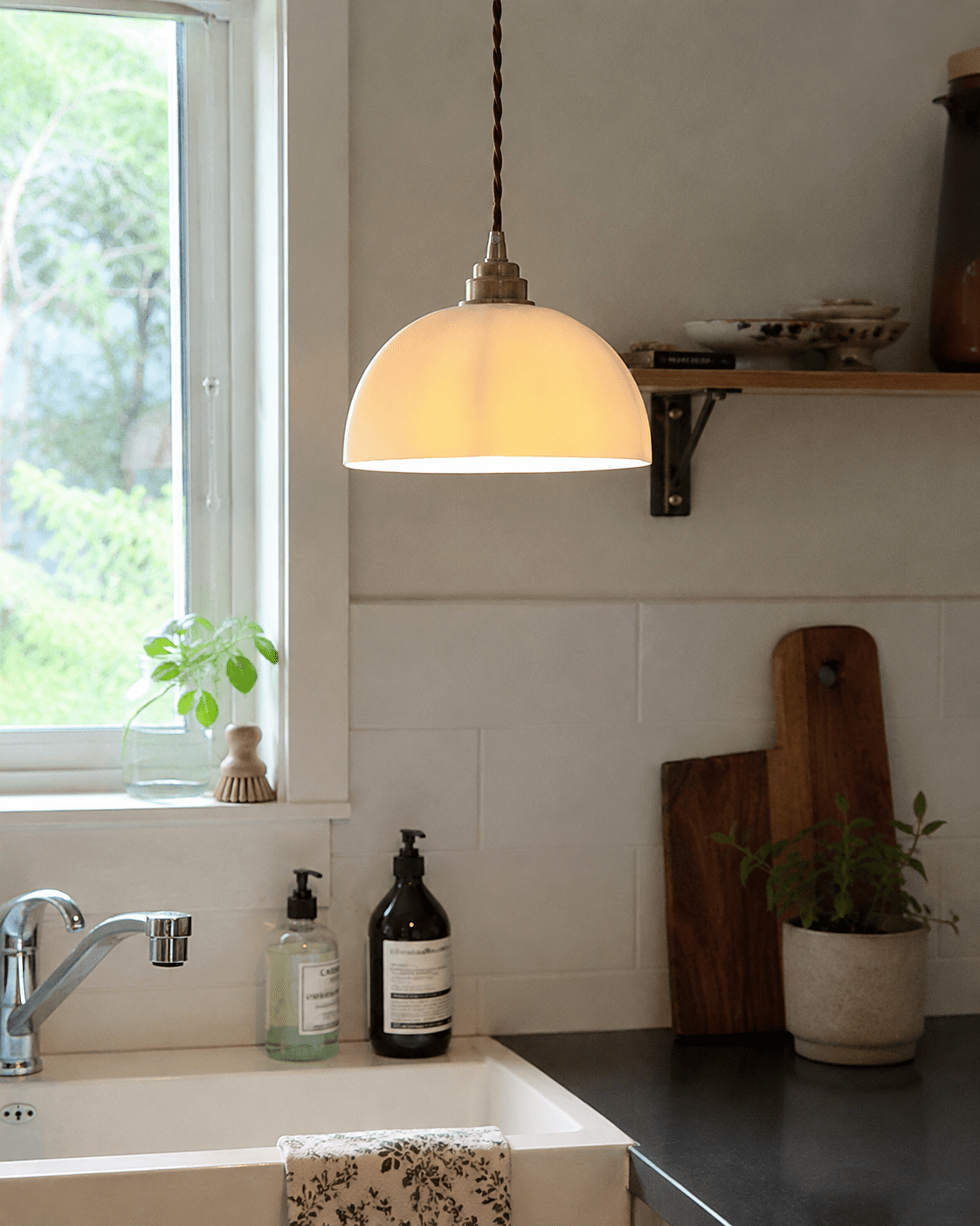 Celeste | Japanese Wabi-Sabi Brass Designer Pendant Light - Luma House