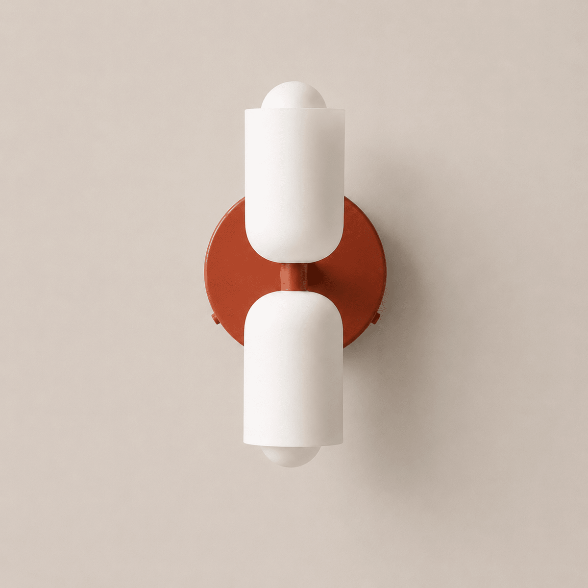 Colette | Modern French Cream Double Glass Wall Sconce - Luma House