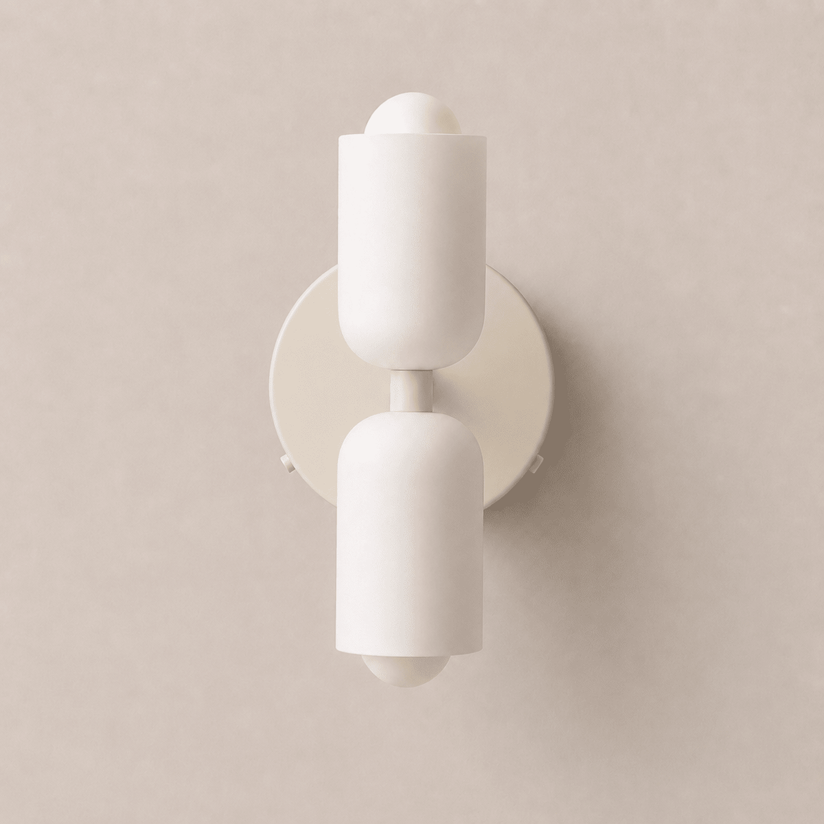 Colette | Modern French Cream Double Glass Wall Sconce - Luma House