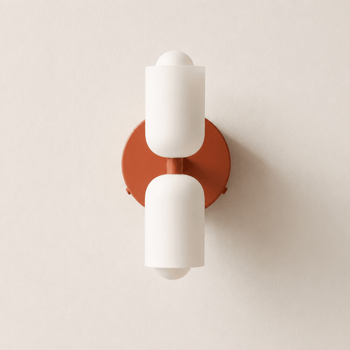 Colette | Modern French Cream Double Glass Wall Sconce - Luma House