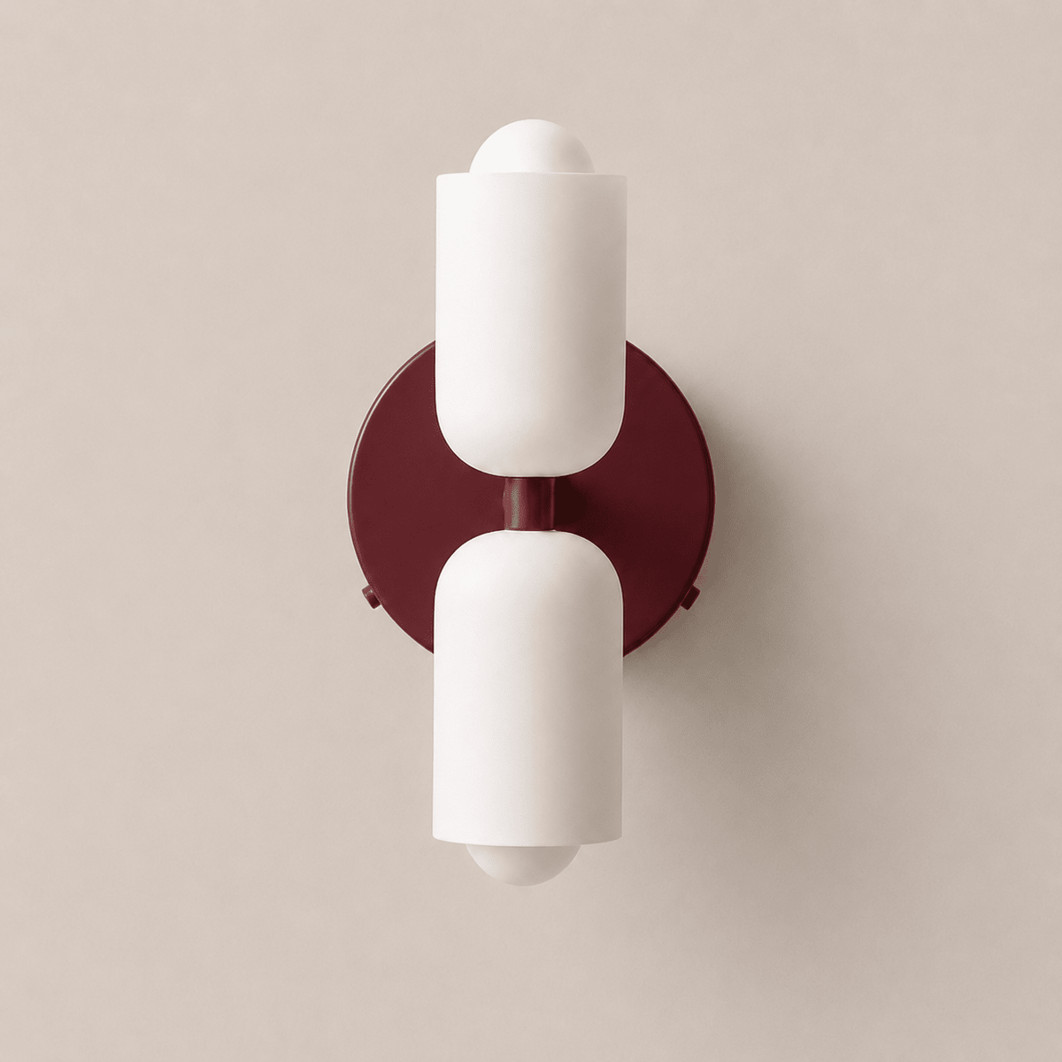 Colette | Modern French Cream Double Glass Wall Sconce - Luma House