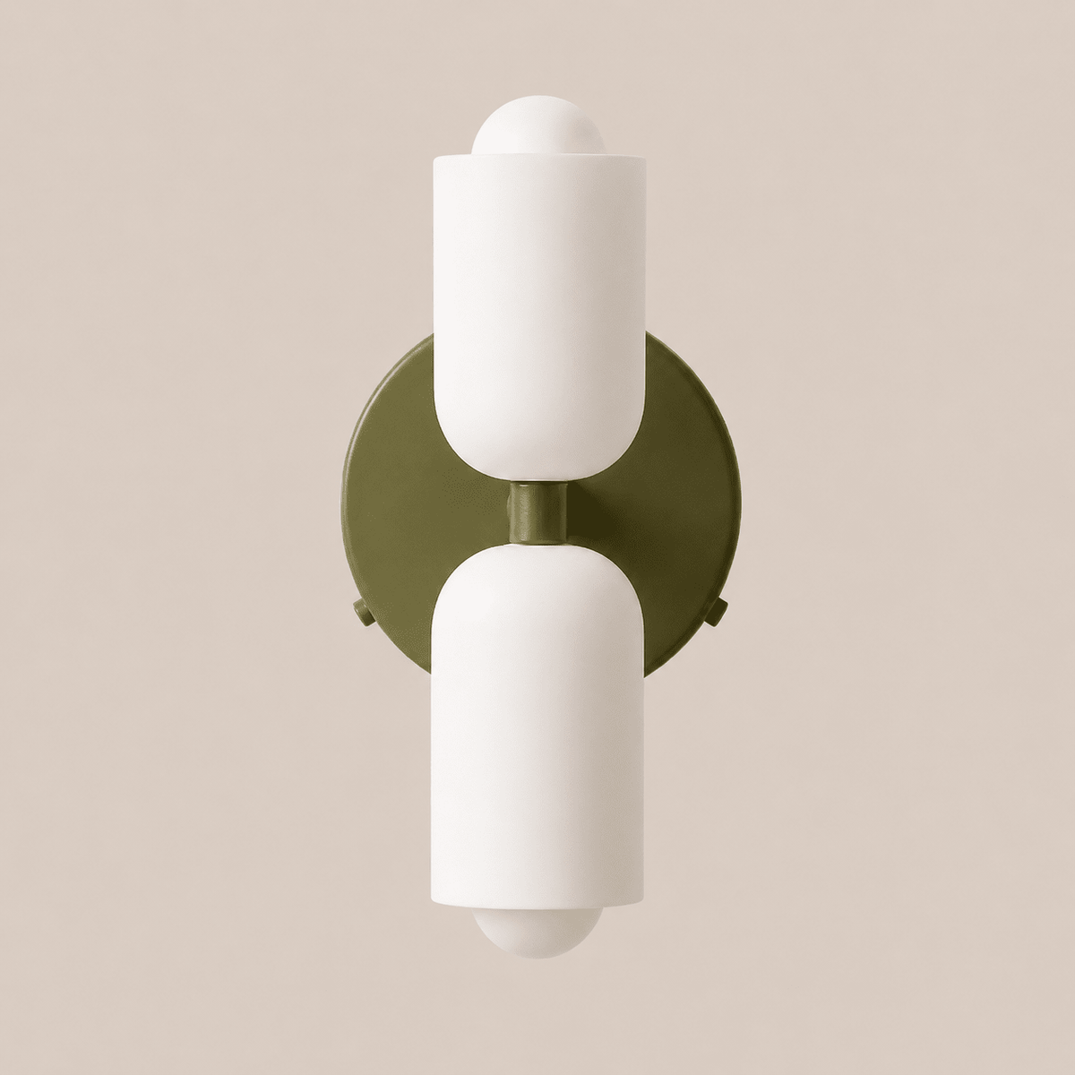 Colette | Modern French Cream Double Glass Wall Sconce - Luma House