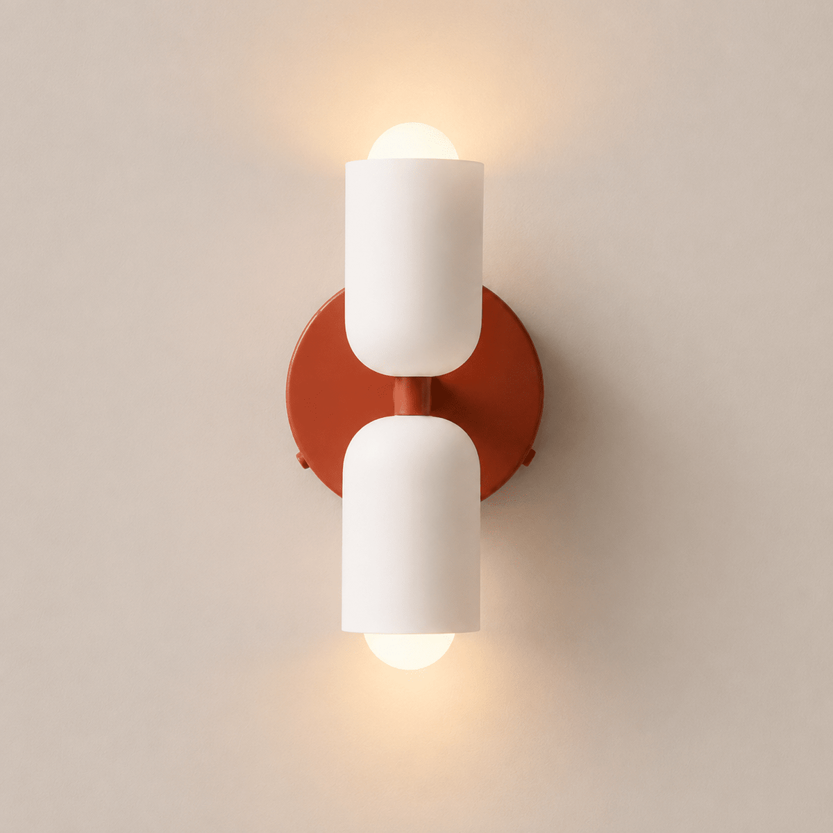 Colette | Modern French Cream Double Glass Wall Sconce - Luma House