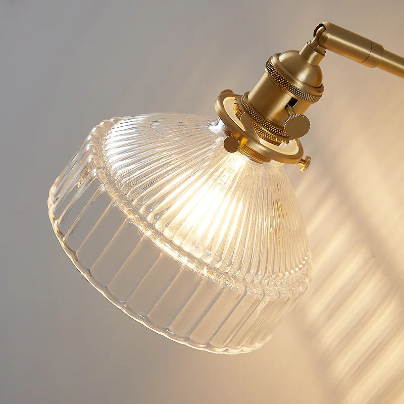 Celine | Ribbed Glass Wall Sconce