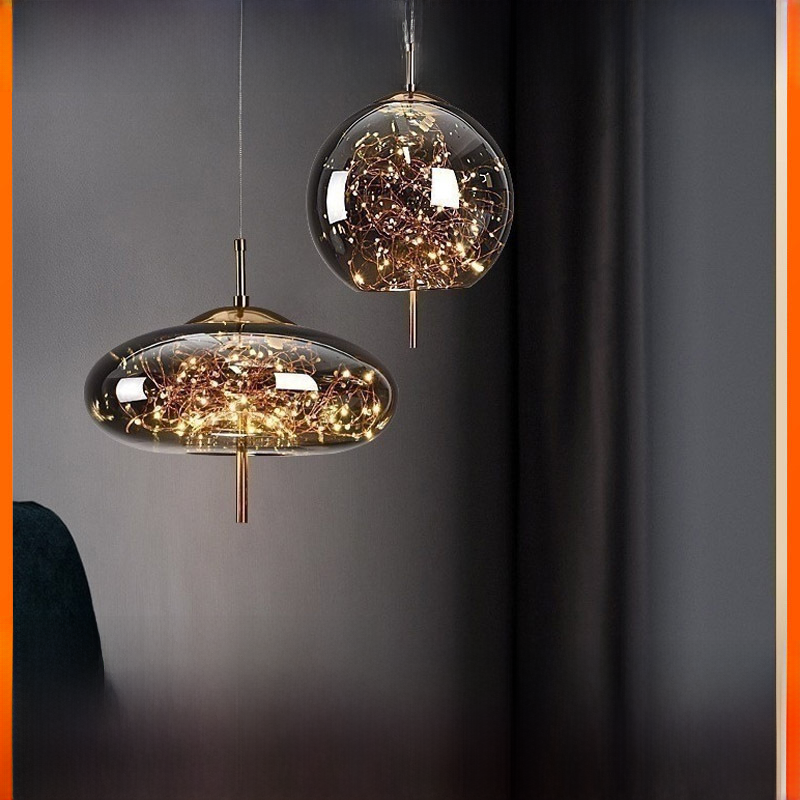 Nordic Style Glass Pendant Light for Bar and Hotel