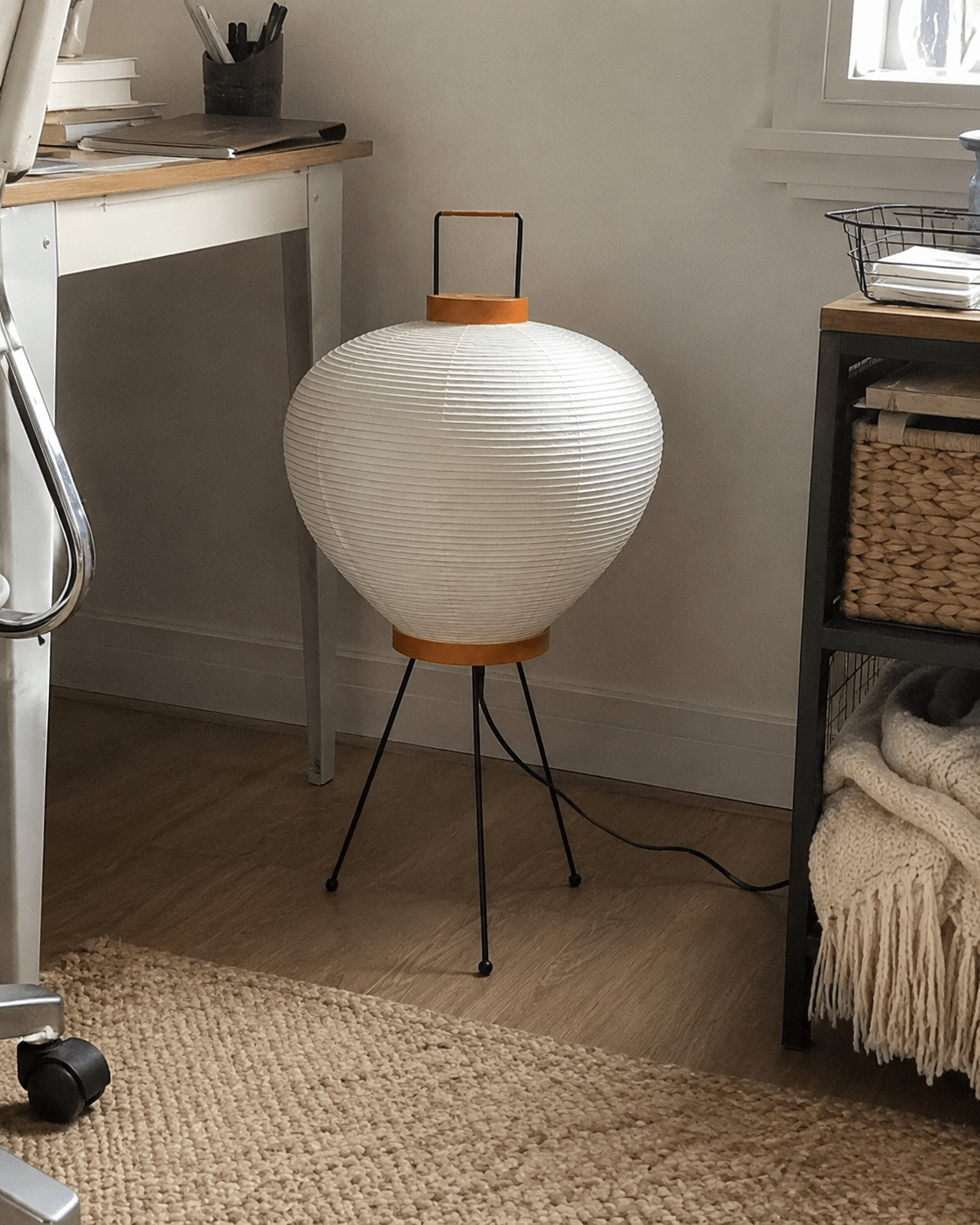 Daiki | Japanese Rice Paper Lantern Floor Lamp - Luma House