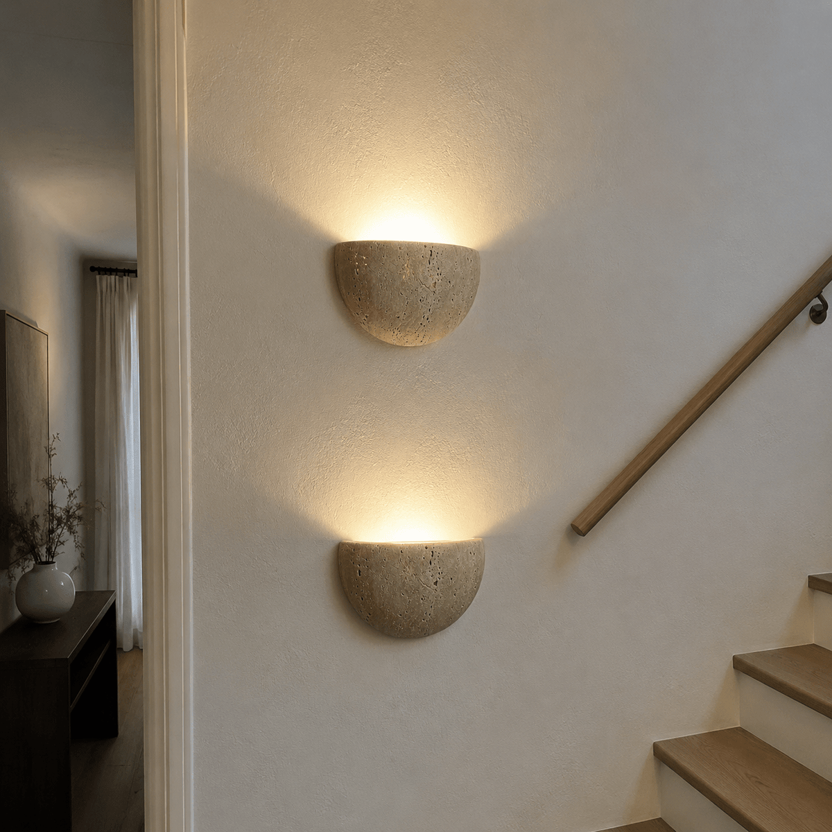 Dune | Travertine Wall Sconce - Luma House