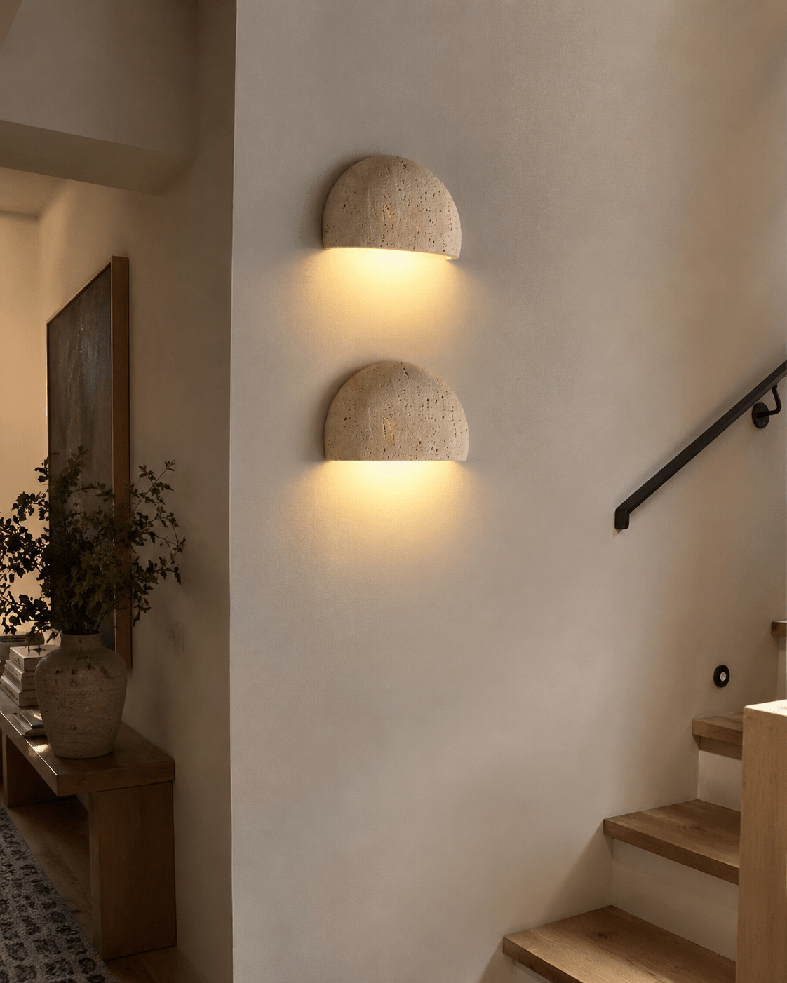 Dune | Travertine Wall Sconce - Luma House