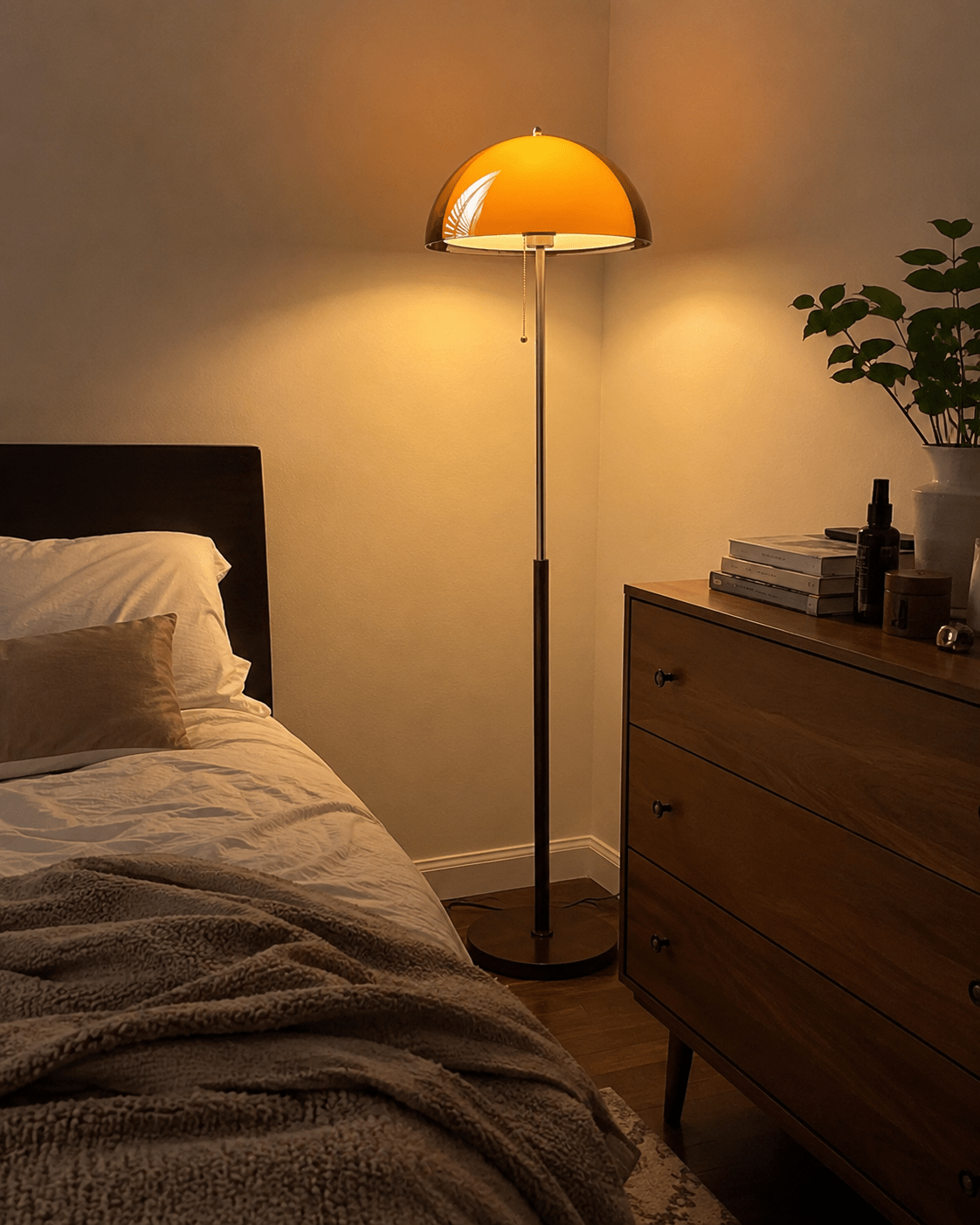 Dusk | Mushroom Dome Floor Lamp - Luma House