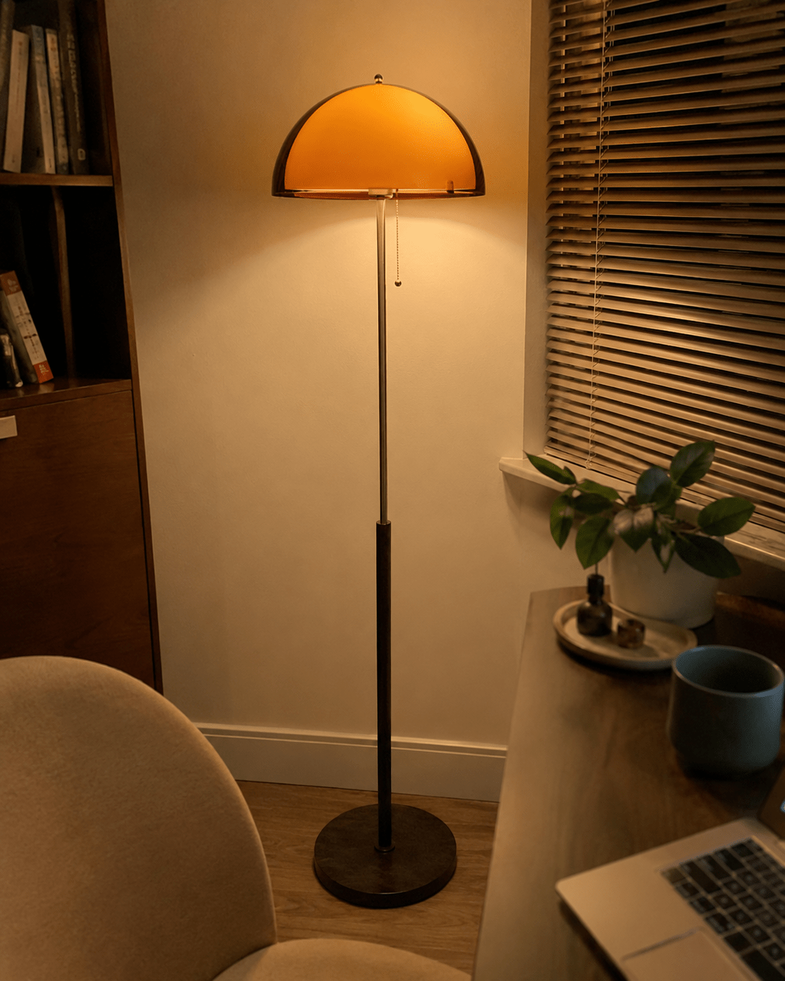 Dusk | Mushroom Dome Floor Lamp - Luma House