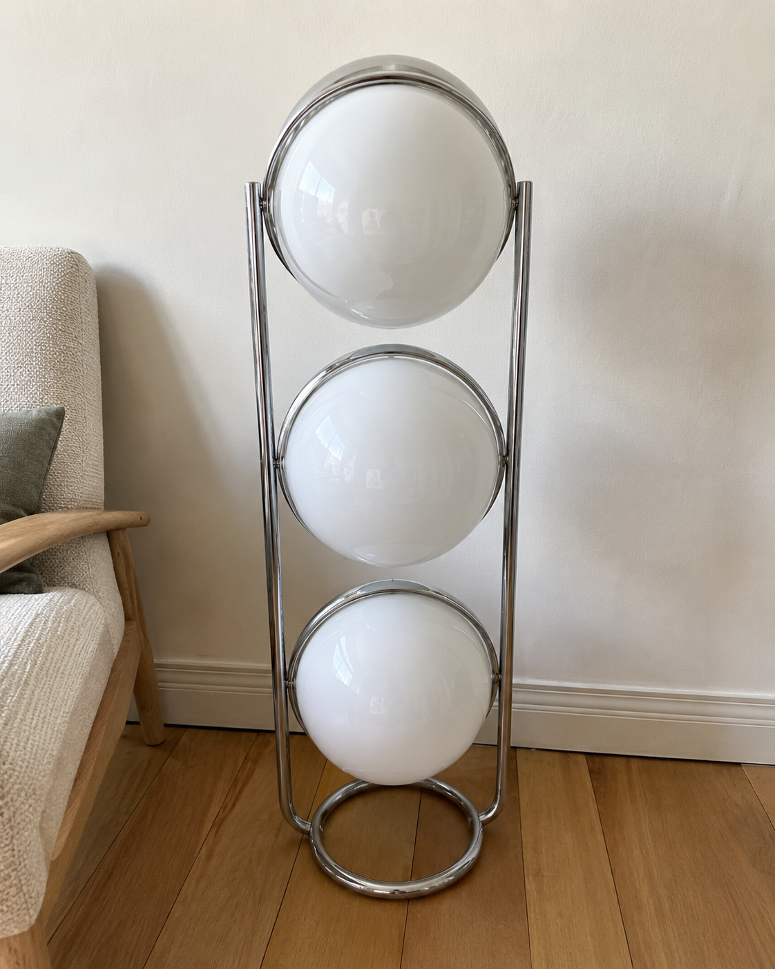 Rune | Bauhaus Acrylic Globe Floor Lamp