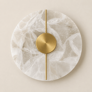 Eclipse | Round Marble Wall Sconce - Luma House