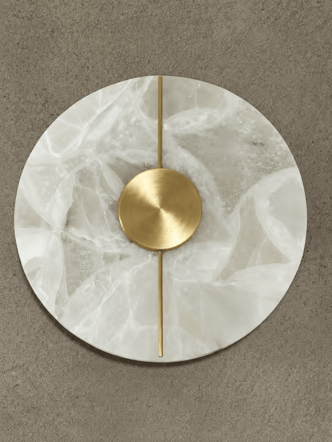 Eclipse | Round Marble Wall Sconce - Luma House
