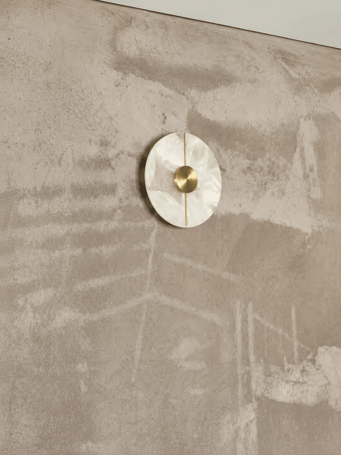 Eclipse | Round Marble Wall Sconce - Luma House
