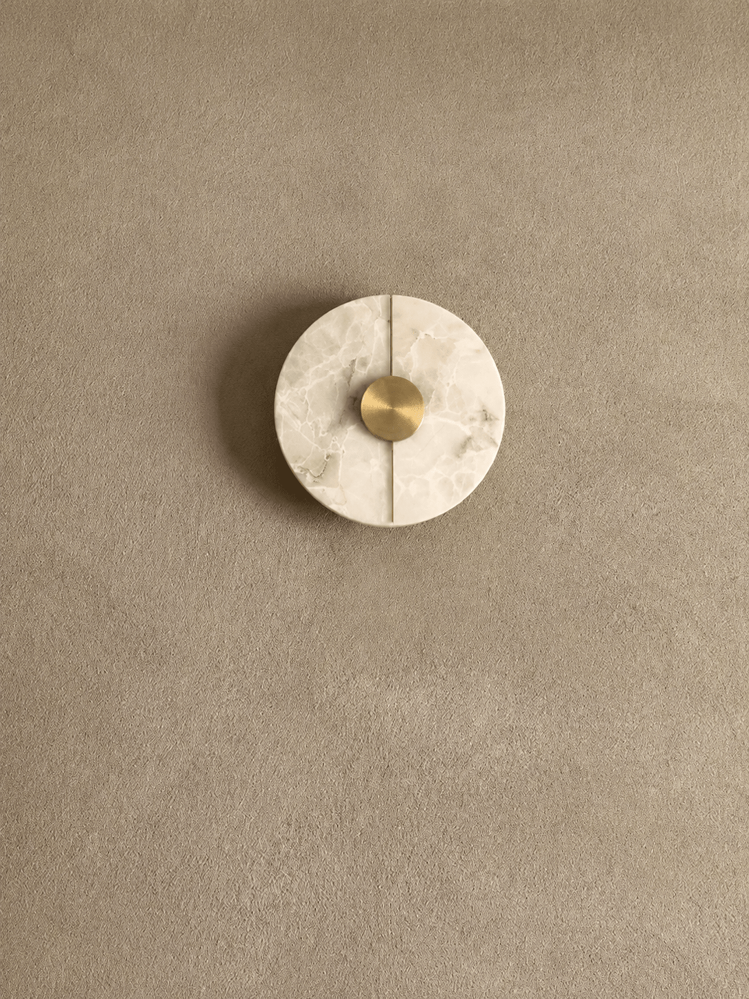 Eclipse | Round Marble Wall Sconce - Luma House