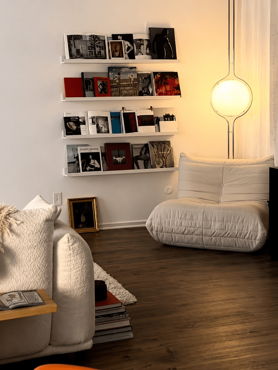 Emeric | Bauhaus Acrylic Globe Arc Floor Lamp - Luma House