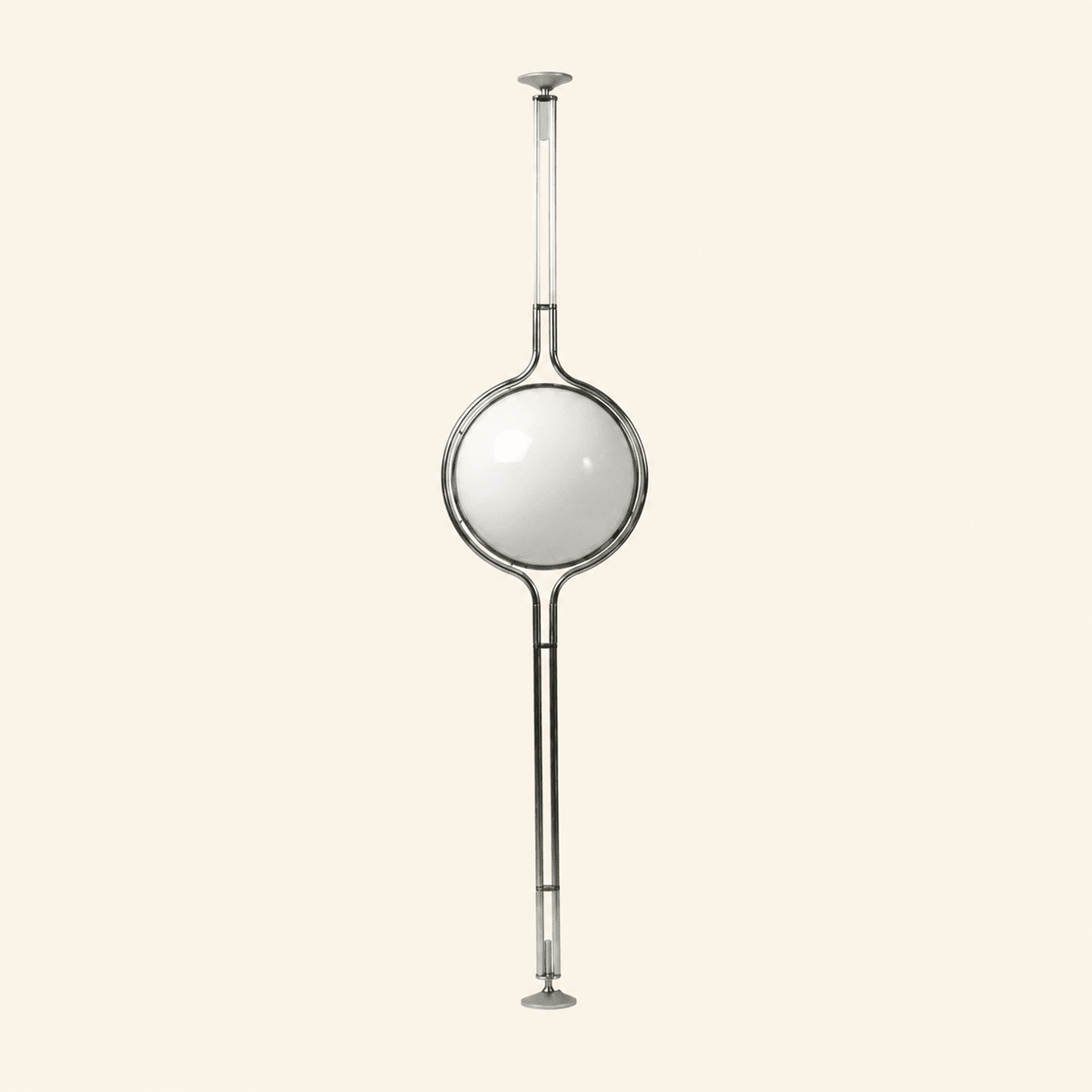 Emeric | Bauhaus Acrylic Globe Arc Floor Lamp - Luma House