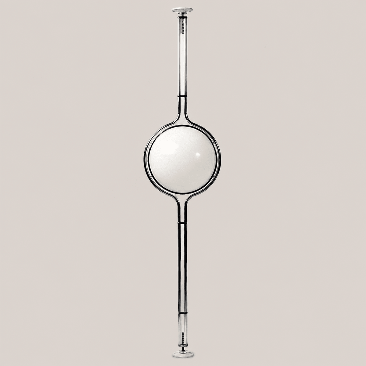 Emeric | Bauhaus Acrylic Globe Arc Floor Lamp - Luma House