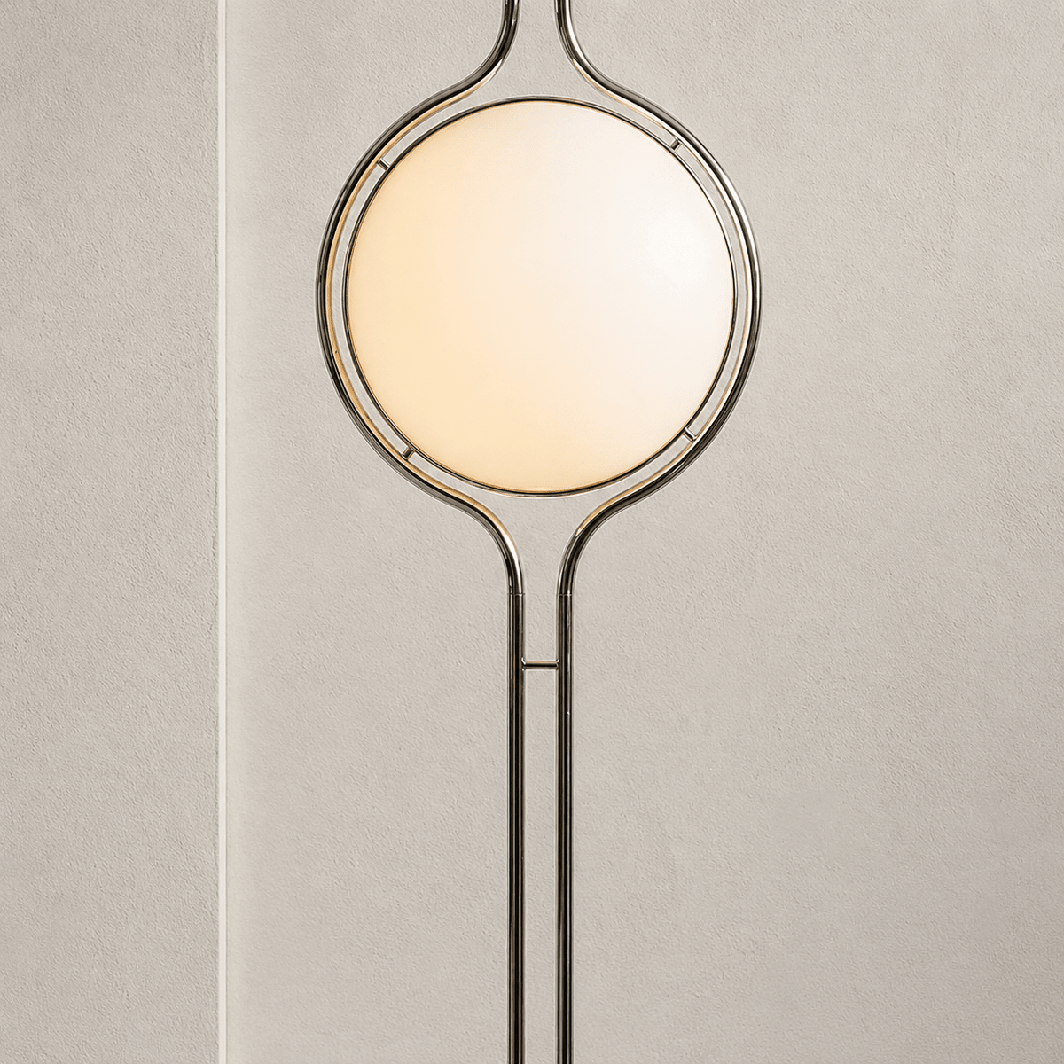Emeric | Bauhaus Acrylic Globe Arc Floor Lamp - Luma House