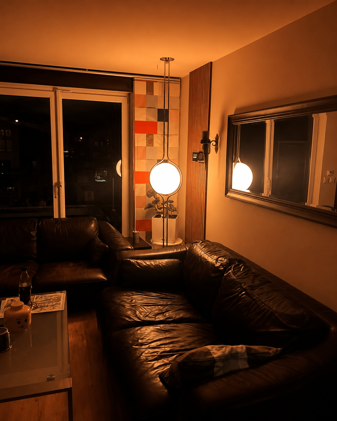 Emeric | Bauhaus Acrylic Globe Arc Floor Lamp - Luma House