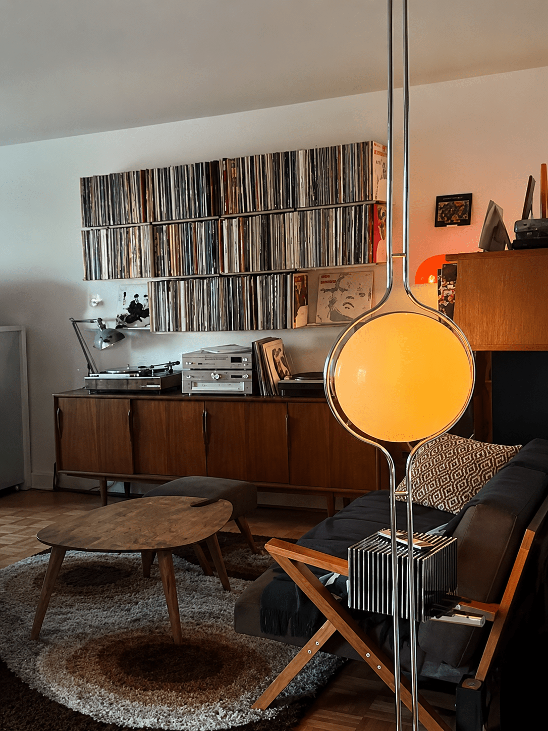 Emeric | Bauhaus Acrylic Globe Arc Floor Lamp - Luma House
