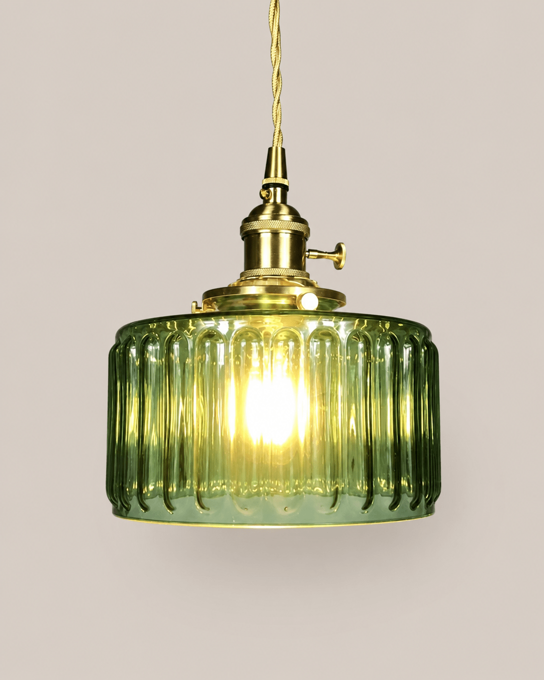 Emi | Fluted Glass Pendant Light - Luma House