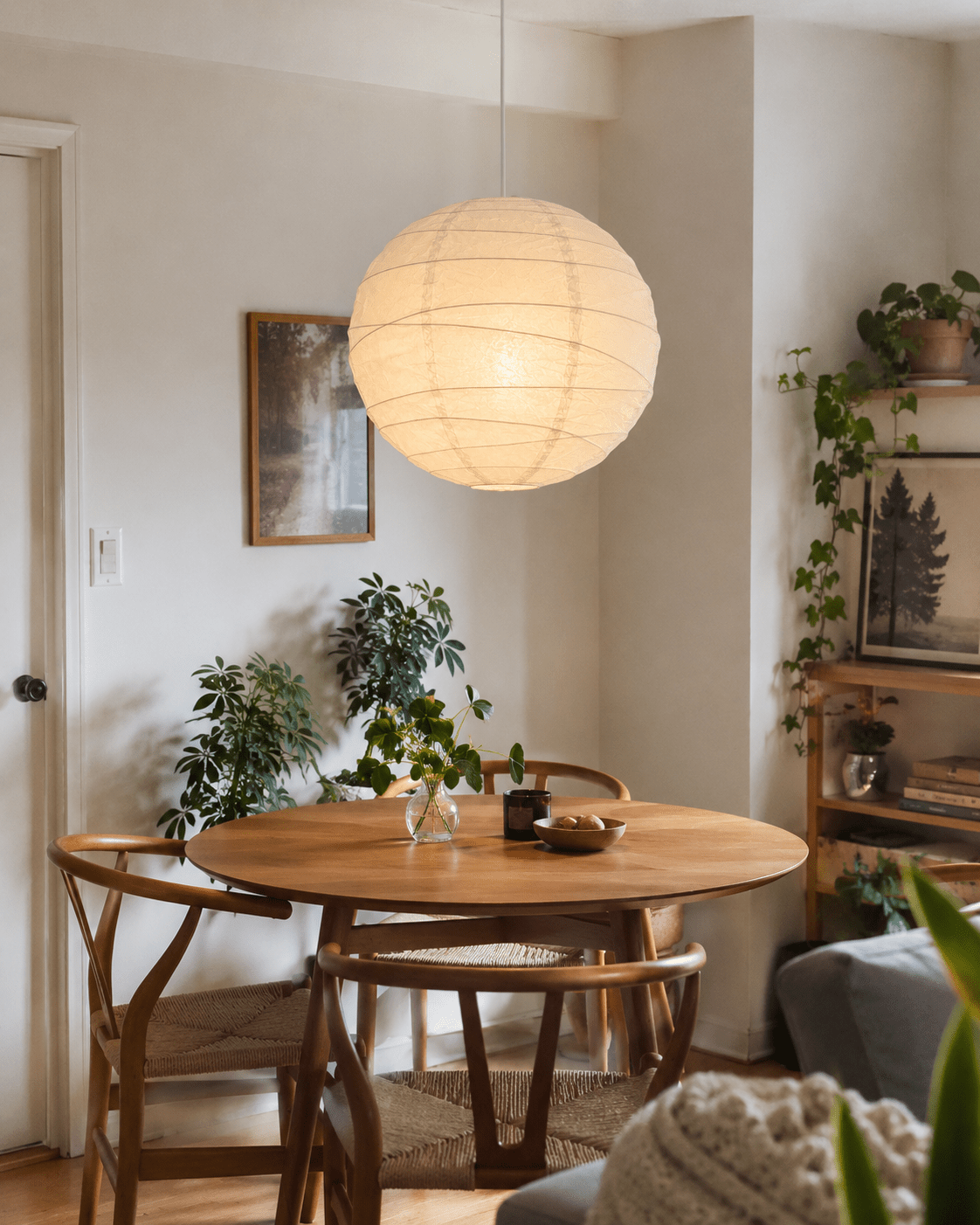 Emiko | Japanese Rice Paper Pendant Light - Luma House