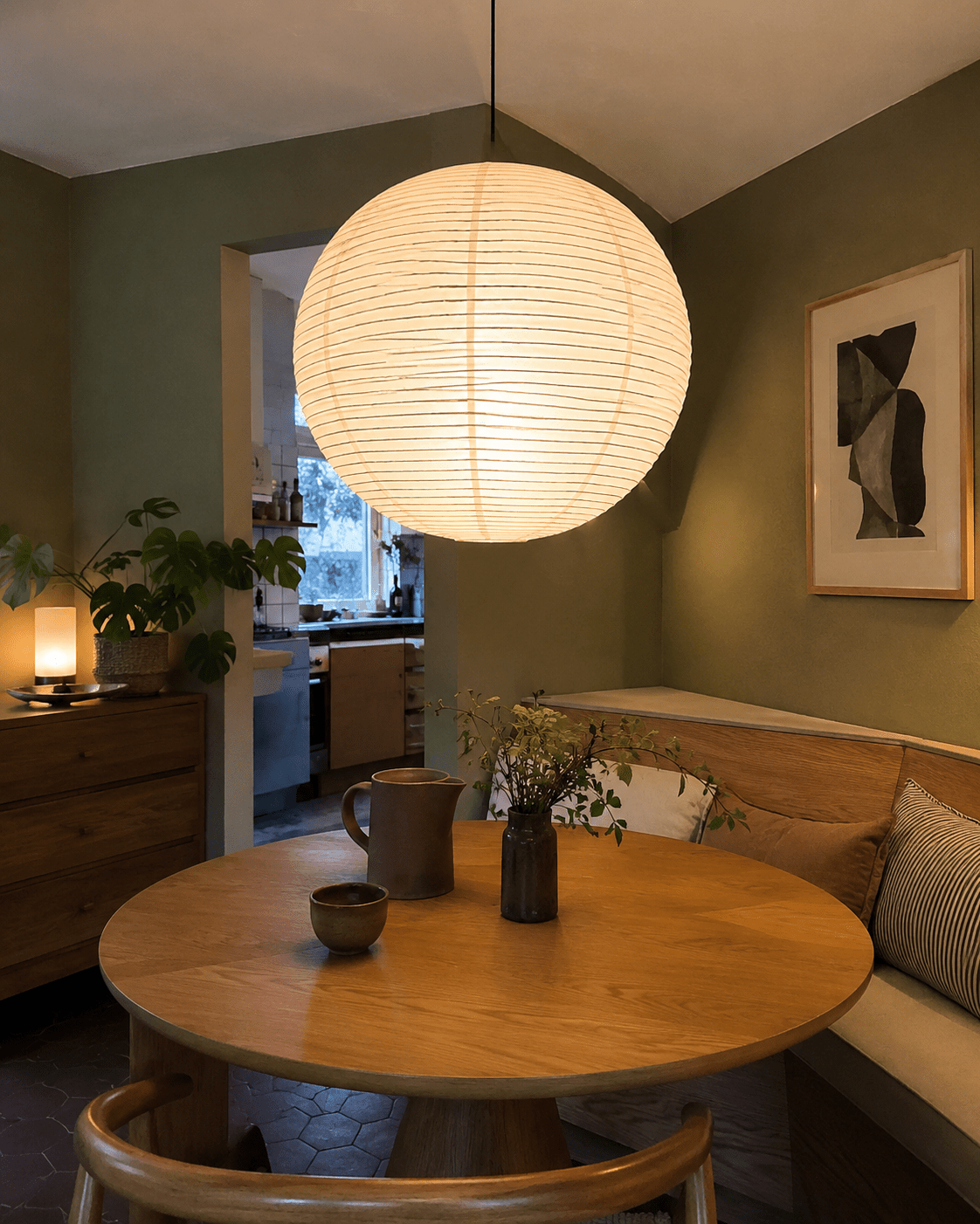 Emiko | Japanese Rice Paper Pendant Light - Luma House