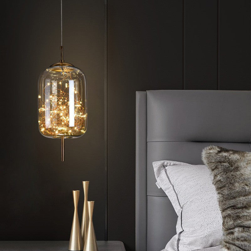 Nordic Style Glass Pendant Light for Bar and Hotel