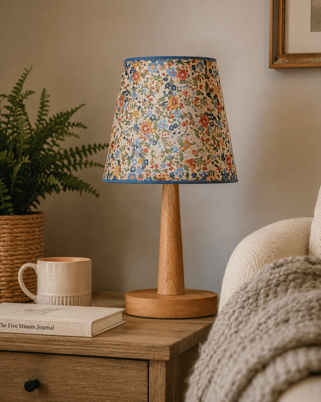 Flora | Nordic Wooden Bedside Lamp - Luma House