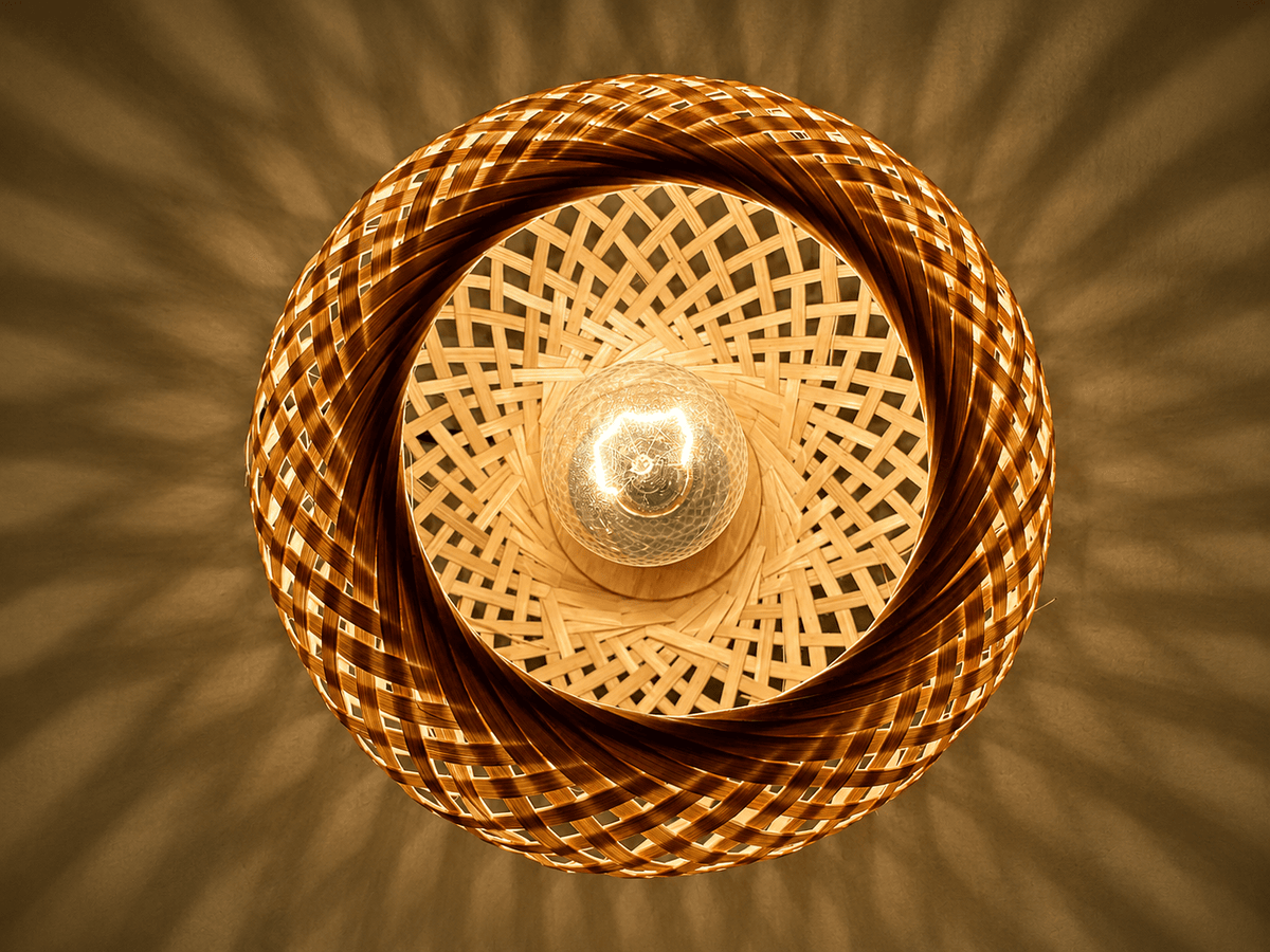 Hana | Bamboo Flush Mount Ceiling Light - Luma House