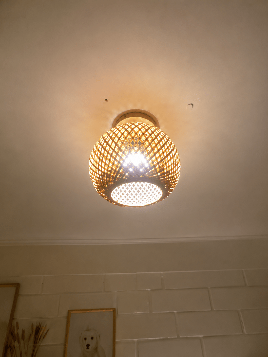 Hana | Bamboo Flush Mount Ceiling Light - Luma House