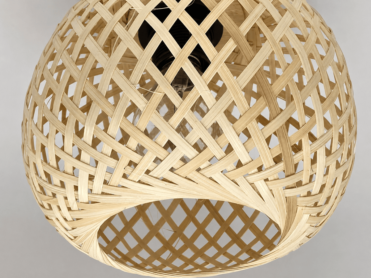 Hana | Bamboo Flush Mount Ceiling Light - Luma House
