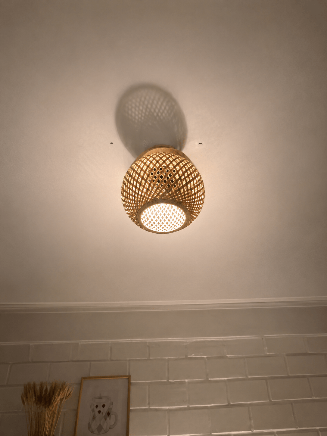 Hana | Bamboo Flush Mount Ceiling Light - Luma House